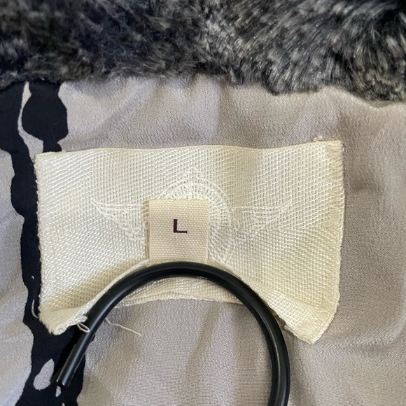 Burning Torch faux fur open front sleeveless jacket vest large - Picture 7 of 10